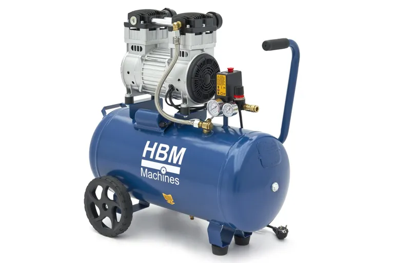Stillegående kompressor, 2 hk/50 l.