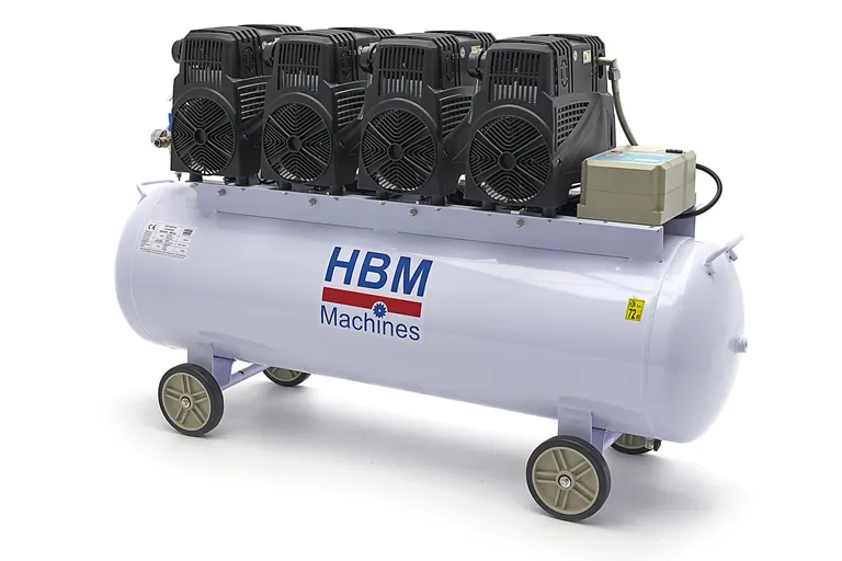 Stillegående kompressor, 7 hk./200l.