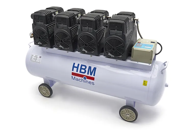 Stillegående kompressor, 7 hk./200l.