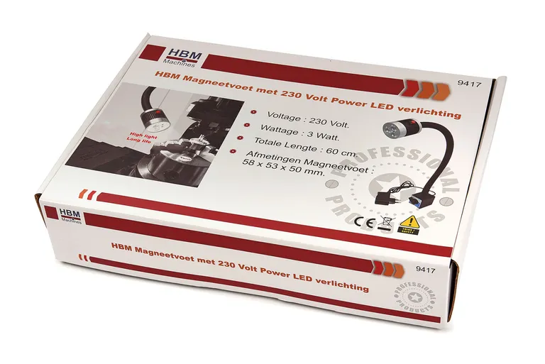 LED arbeidslampe med magnetfot