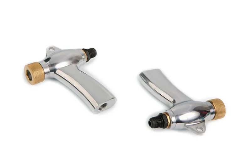 Sandblåsepistol for kabinetter med fotstyring