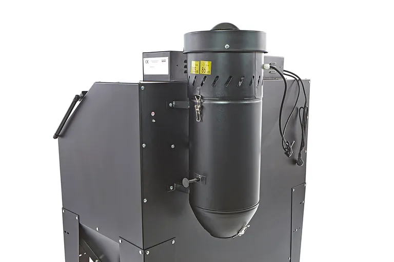 Sandblåsekabinett m/avsug, 420l. Matt sort