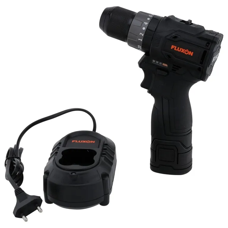 Fluxon børsteløs bormaskin 10 mm, 16 V