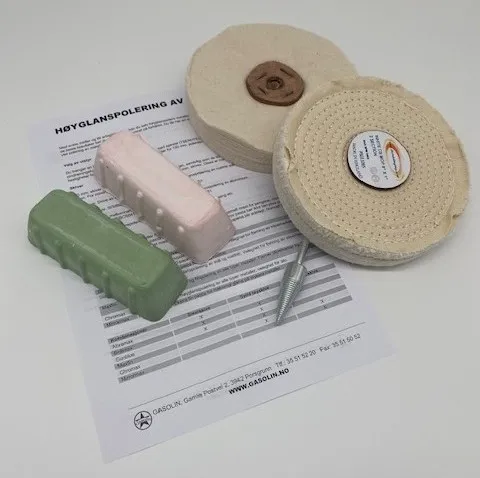 Polersett for aluminium etc.