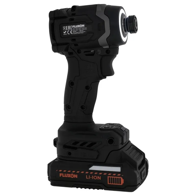 Fluxon slagskrutrekker 230 Nm med 1 x 2 Ah og lader