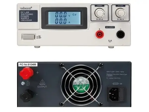 Velleman LABPS3020SM – Strømforsyning 0-30 V 0-20 A