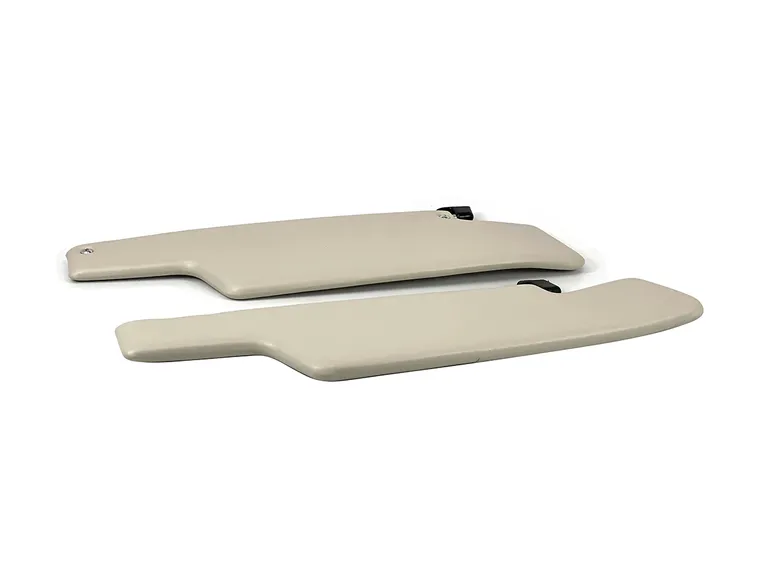 PORSCHE 914 SUNVISOR CREAM MED 3 STK BRAKETER