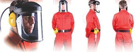 Friskluftmaske for sliping og lakkering