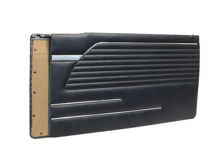 BMW E10 2002 DØRPANELSETT MED NIKKEL 2 STK SVART Tidlig modell (1966 - 1973)