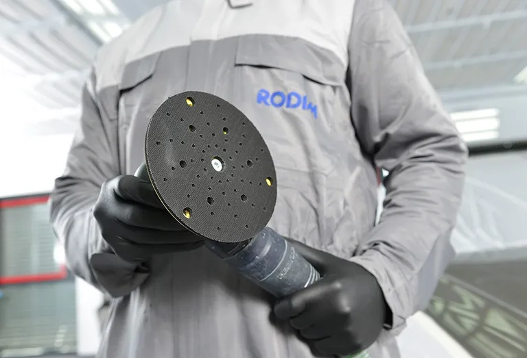 Bakplate for eksentersliper