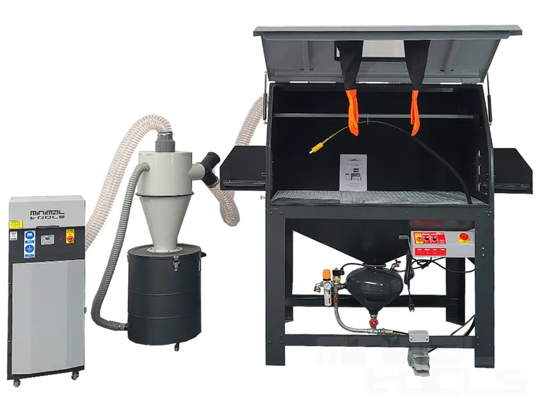 Syklonseparator for sandblåsekabinetter