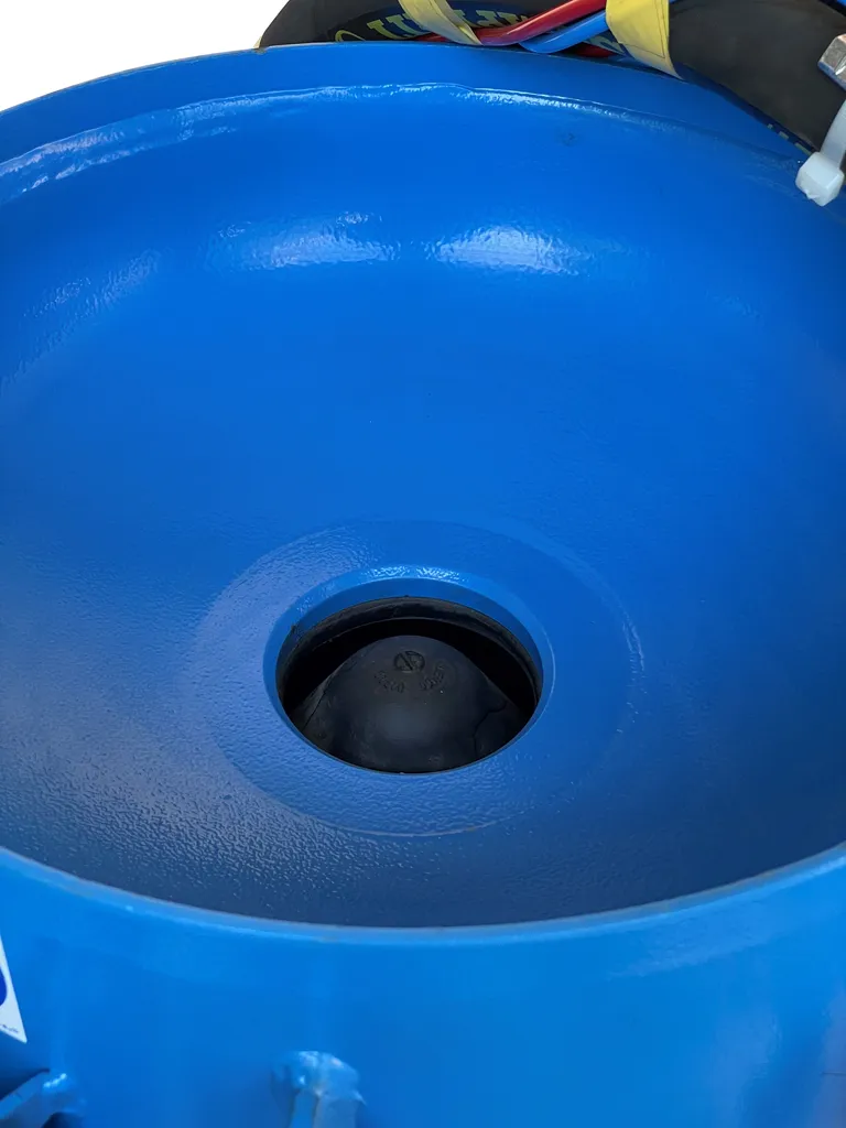 Trykksandblåser for industri 100 l.
