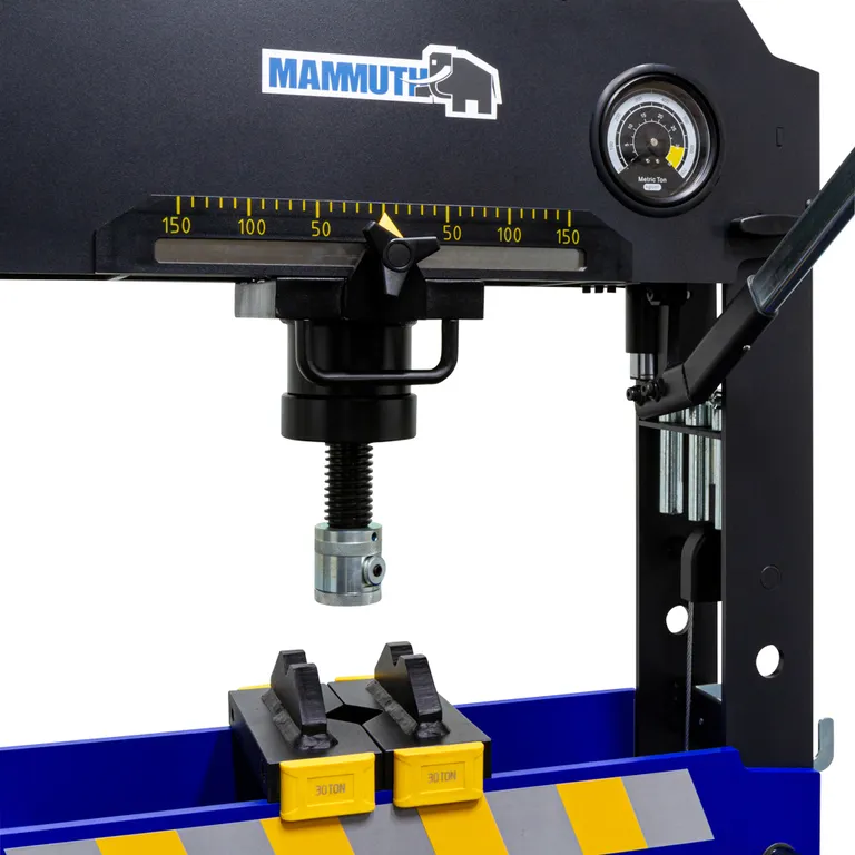 MAMMUTH verkstedpresse 30 t. lufthydraulisk