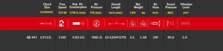 M7 luftdrill, reversibel