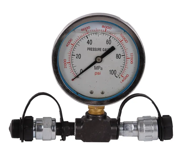 MAMMUTH manometer for hydraulikk, m/fittings