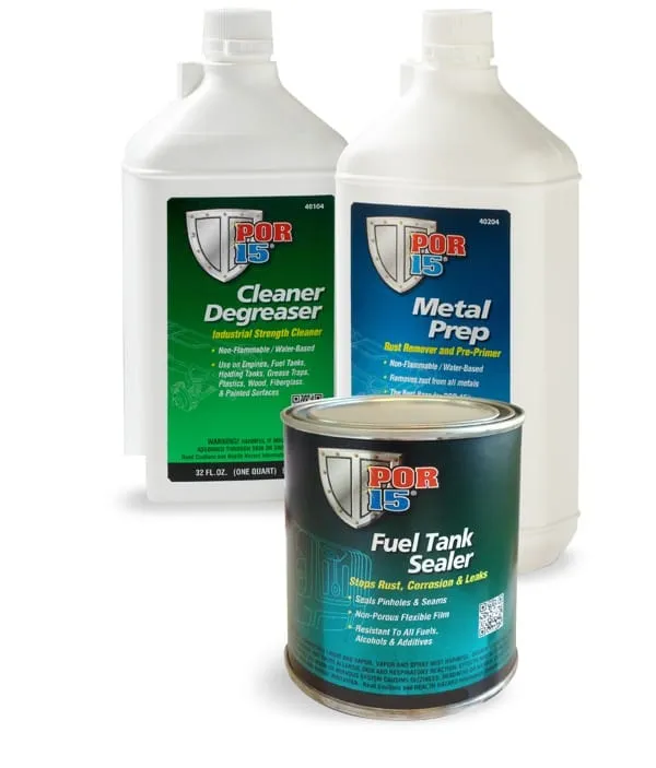 POR-15 Tank Sealer for motorsykkel - Sett