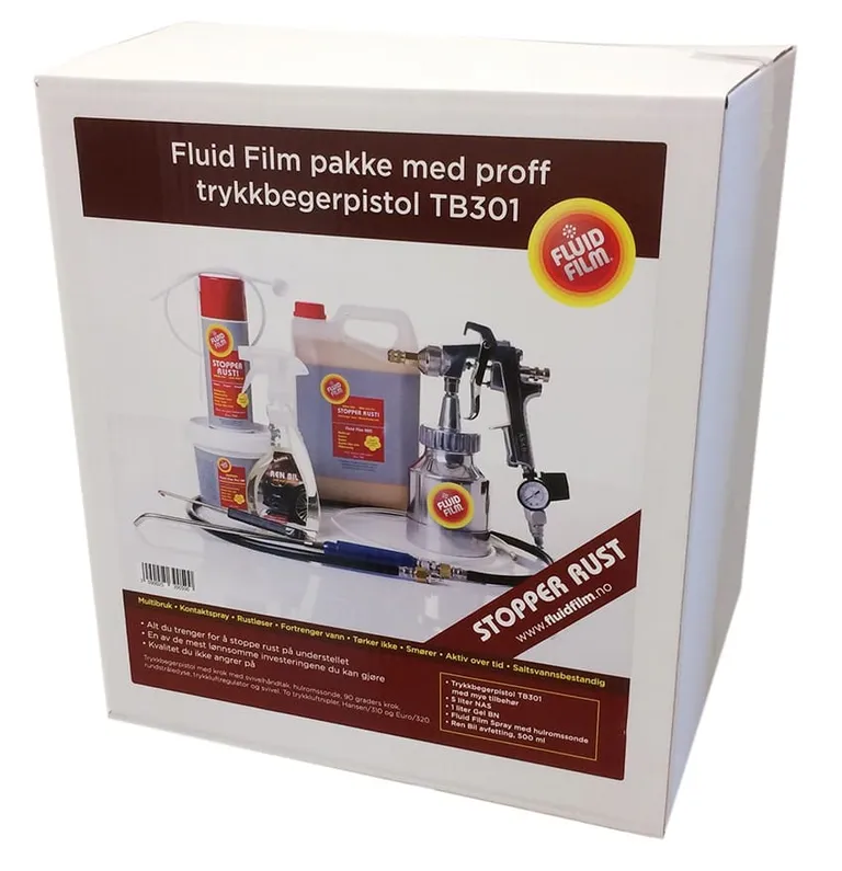 Fluid Film, pakke med trykkpistol