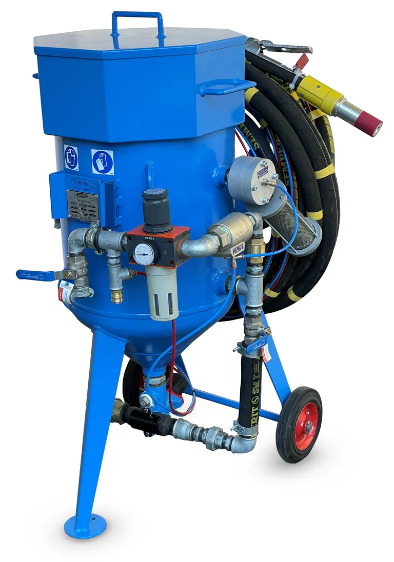 Trykksandblåser for industribruk, 40 l.