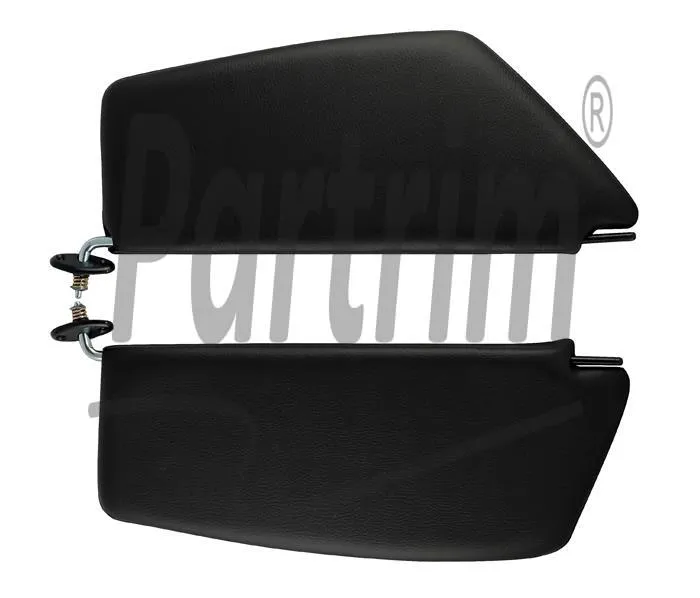 VW OLD BEETLE SEDAN 8-1964 - 7-1967 SUNVISOR SORT UTEN SPEIL