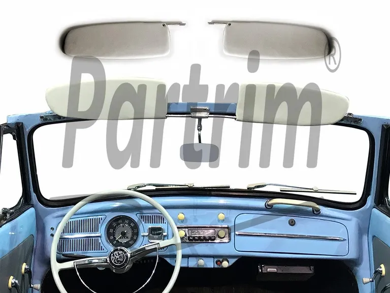 VW OLD BEETLE 1958 - 1964 SUNVISOR CREAM SEDAN - CABRIO