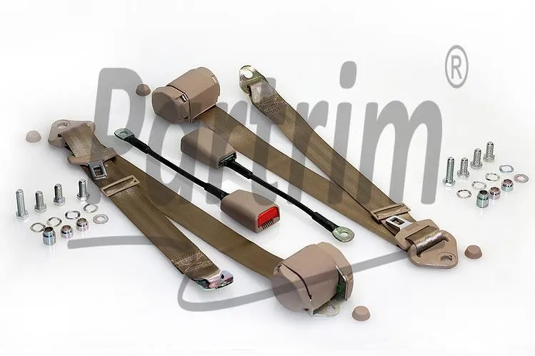 VW OLD BEETLE 1200 - 1300 -1302 - 1500 - 1303 SETEBELTE 3 Punkts Automatisk BEIGE 2 STK