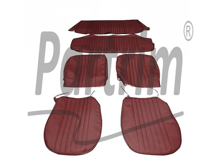 VW OLD BEETLE 1200 SETETREKKSETT 74-77 BURGUNDY ( GOLF TYPE )