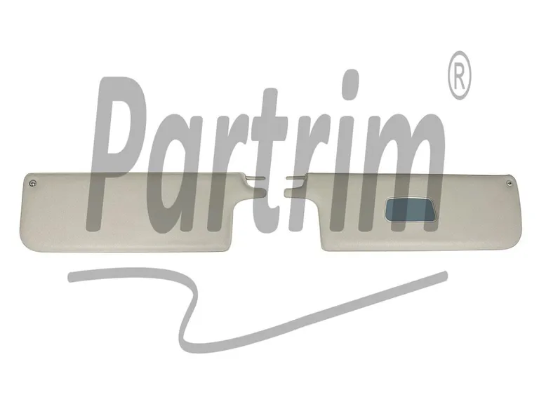 VW OLD BEETLE 1500 CABRIO L SUNVISORS SET CREAM ( KONVERTIBEL )