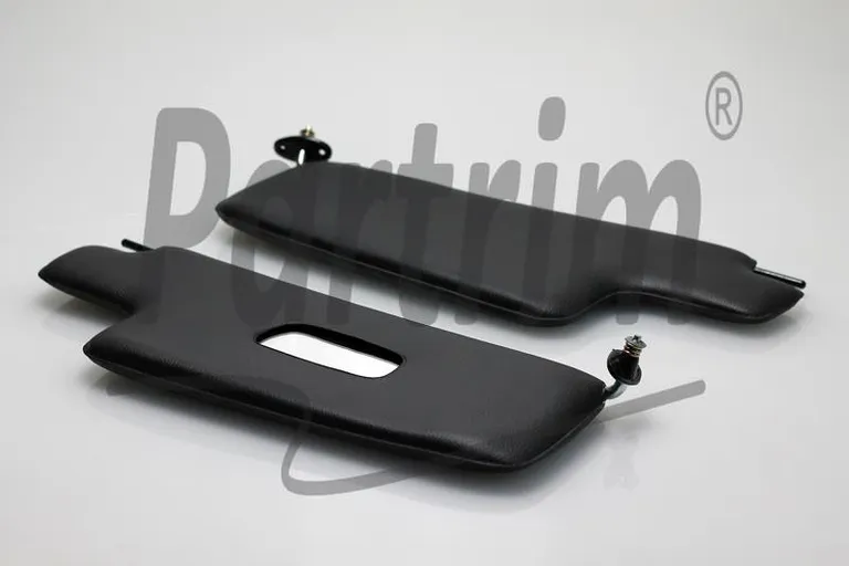 VW BEETLE MED SPEIL SEDAN SUNVISOR FOR RHD BLACK 8-1967 And Later & CONVERTIBLE