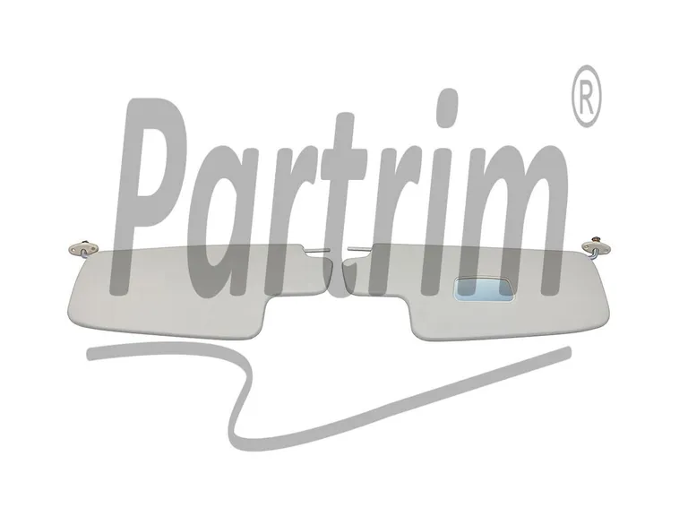 VW BEETLE MED SPEIL SEDAN SUNVISOR CREAM 8-1967 And Later & CONVERTIBLE 8-1972 og senere modeller