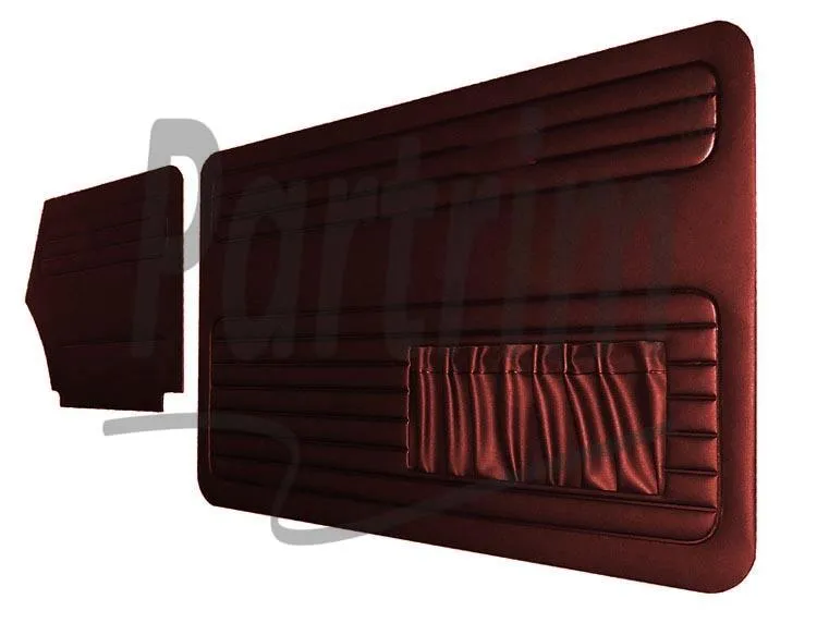 VW OLD BEETLE 1300 - 1303 CABRIO DØRPANELSETT BURGUNDY