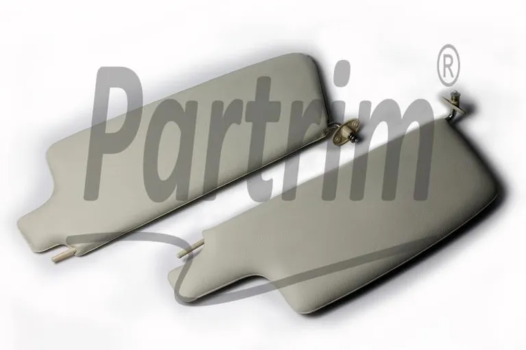 VW OLD BEETLE 1300 - 1303 CABRIO SUNVISOR SET CREAM UTEN SPEIL