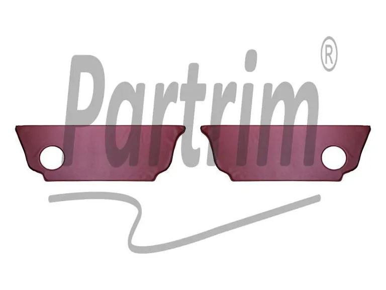 VW GAMMEL BEETLE BAKRE KICK PANELSETT BURGUNDY 1963 - 1977