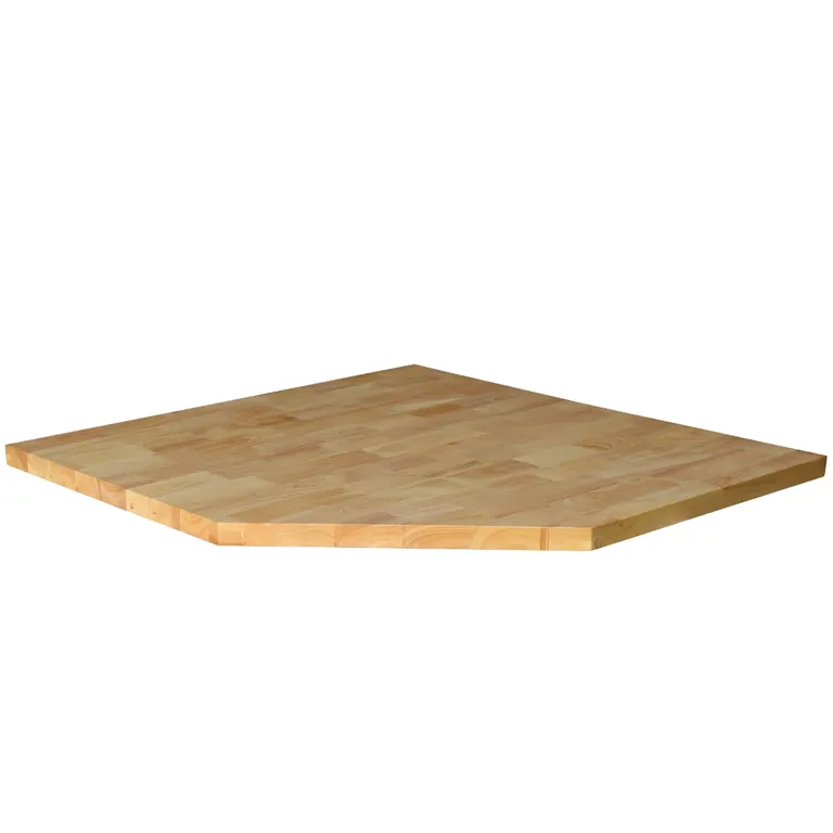 Bullram hjørnebenkeplate i tre 1019 x 1019 x 38 mm STARX DEEP