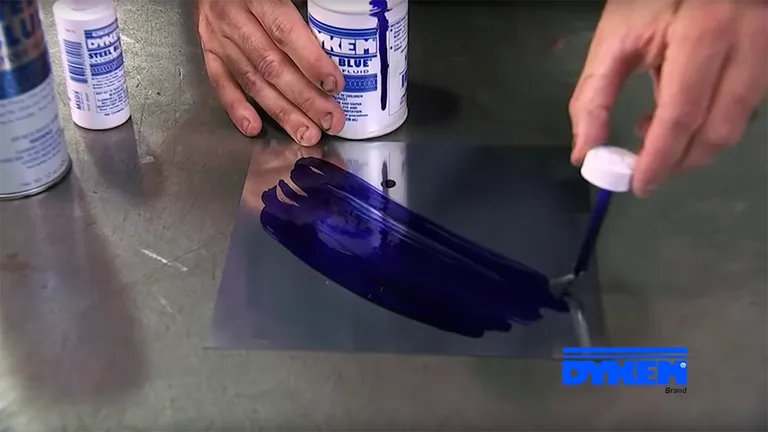 Dykem Steel Blue - Merkefarge på sprayboks